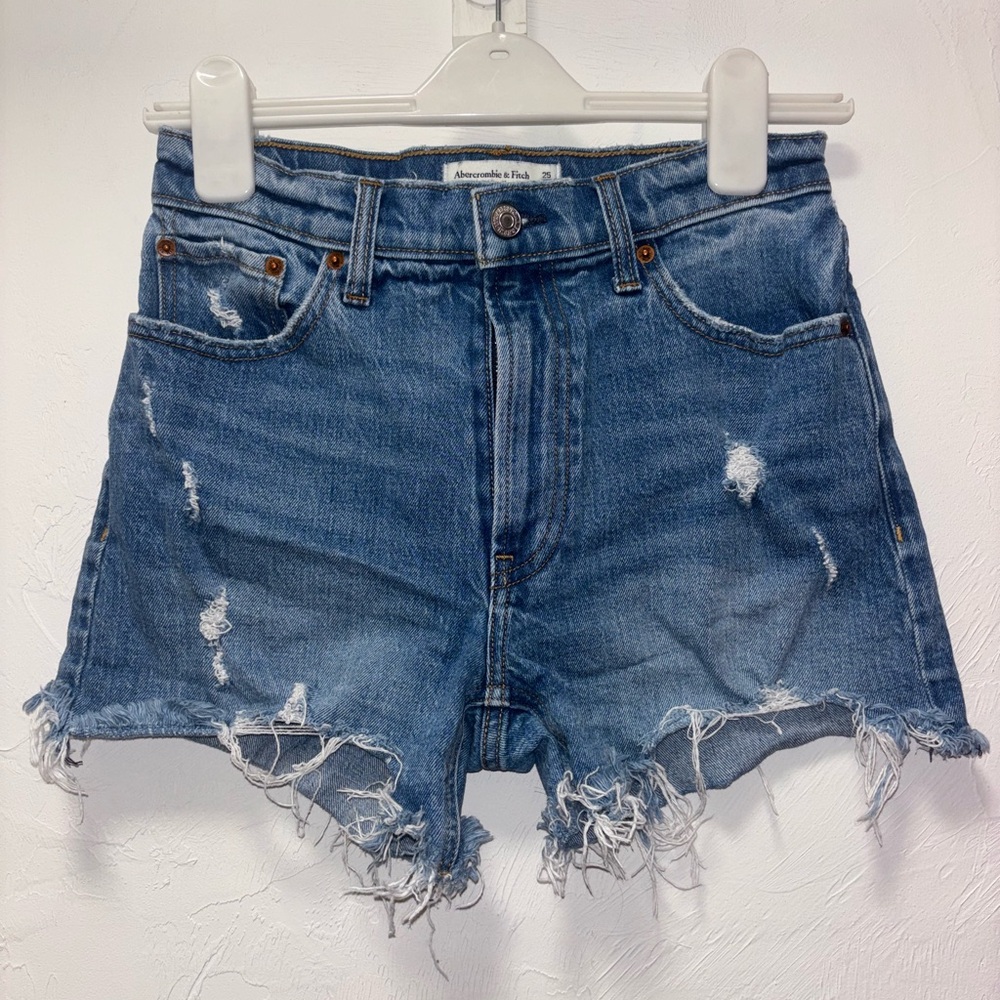 4” High Rise Denim Shorts